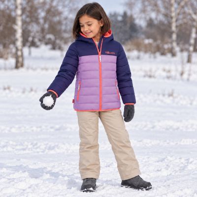 5. Trollkids Girls Eikefjord Jacket light violet/deep violet/coral pink (464-136)