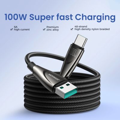 2. Kabel Joyroom Pioneer Series SA31-AC6 USB-A / USB-C 100W 1.2m - czarny