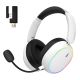 12. Słuchawki dla graczy Hator Phoenix 2 Wireless bezprzewodowe białe