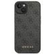 3. Etui Guess 4G Metal Gold Logo na iPhone 14 Plus / 15 Plus - szare