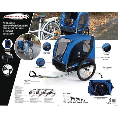 10. PRZYCZEPKA ROWEROWA DLA ZWIERZĄT DO 40 KG