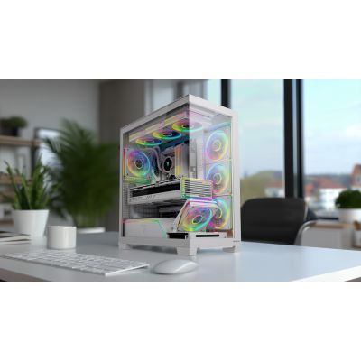 2. MODECOM OBUDOWA VOLCANO STELLAR PLUS MIDI BIAŁA