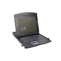 Konsola modularna KVM 17'' LCD TFT, 1 port VGA, touchpad, klawiatura GE, czarny