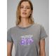3. T-shirt regular z nadrukiem damski 4F 4FRSS26TTSHF4513-27S