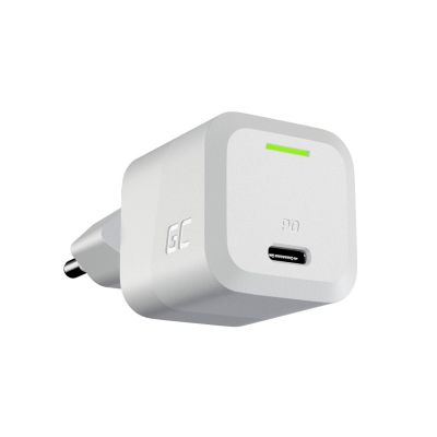 3. GREEN CELL ŁADOWARKA USB-C GAN GC POWERGAN 33W PD 3.0 QC 3.0 USB-C BIAŁA