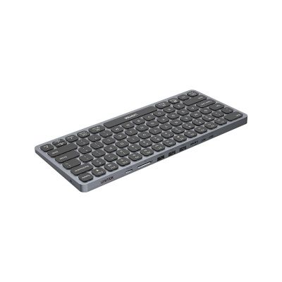 UNITEK D1092A klawiatura USB Amerykański międzynarodowy Szary