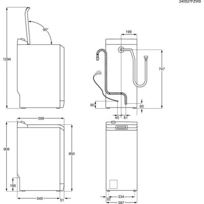 4. Pralka Electrolux EW6T5372P 7 kg 1200 obr/min | SensiCare | klasa A | opóźnienie startu