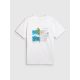 5. T-shirt regular z nadrukiem męski 4F 4FRSS26TTSHM4303-10S