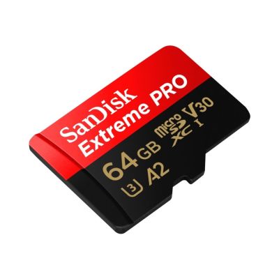 2. Karta pamięci MicroSDXC SanDisk EXTREME PRO 64GB 200/90 MB/s A2 C10 V30 UHS-I U3