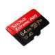 2. Karta pamięci MicroSDXC SanDisk EXTREME PRO 64GB 200/90 MB/s A2 C10 V30 UHS-I U3