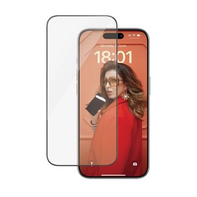 8. Zestaw PanzerGlass Bundle 3in1 etui przezroczyste + folia + osłona aparatu do iPhone 15 Pro Max