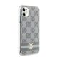 4. Etui DKNY IML Checkered Mono Pattern & Printed Stripes MagSafe na iPhone 11 / Xr - beżowe