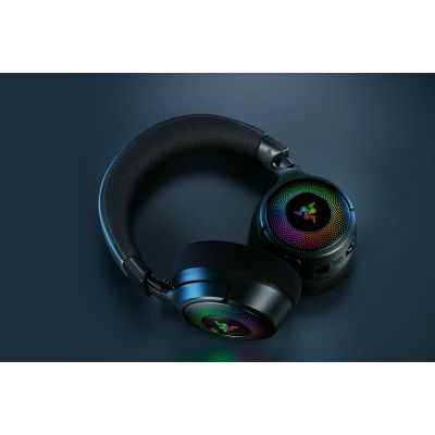 18. Razer Kraken V4 Zestaw słuchawkowy Bezprzewodowy Opaska na głowę Gaming USB Typu-A Bluetooth Czarny