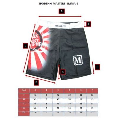 3. Spodenki do MMA MASTERS - SMMA-6
