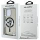 8. Etui Karl Lagerfeld IML Glitter Karl & Choupette Sketch Logo MagSafe na iPhone 16 Pro Max - czarne