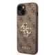 2. Etui Guess 4G Big Metal Logo do iPhone 15 - brązowe