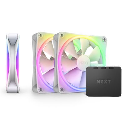 6. NZXT F120 RGB DUO Triple Pack Obudowa komputera Wentylator 12 cm Biały 3 szt.