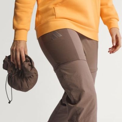 Kurtka damska adidas TERREX Xperior 2.5L Hybrid Primeknit Climaproof Jacket - trace brown rozmiar: xs
