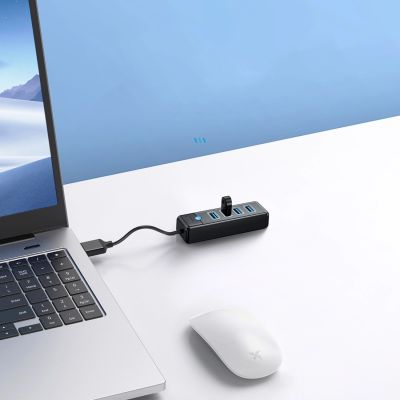 4. Hub Orico PW4U-U3 USB-A / 4x USB-A 3.0 - czarny