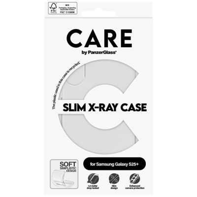 4. Etui CARE by PanzerGlass Fashion X-Ray do Samsung Galaxy S25+ - przezroczysty