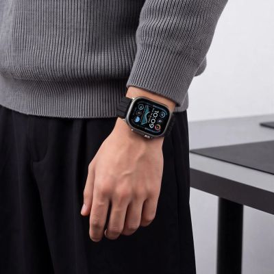 5. Pasek Tech-Protect Nylon Sport na Apple Watch 44 / 45 /46 / 49 mm - czarny