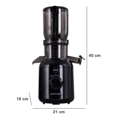 25. ELDOM WYCISKARKA WOLNOOBROTOWA PJ350 250 W CZARNA DWA FILTRY NOWEJ GENERACJI HEAVY PRESS