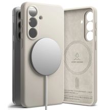 Etui Ringke Silicone MagSafe na Samsung Galaxy S26 - beżowe