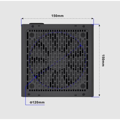 11. GEMBIRD ZASILACZ KOMPUTEROWY FORNAX POWER 80+ BRONZE ATX, 850W, AKTYWNE PFC, 12CM WENTYLATOR