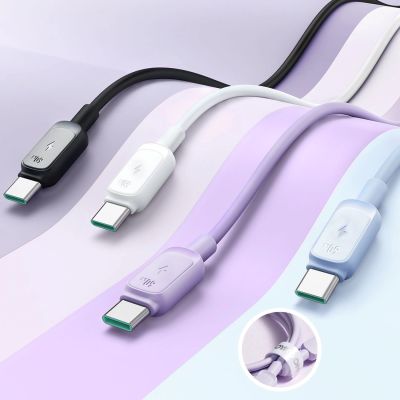 11. Kabel Joyroom S-A14 USB-C - USB-C 60W 1,2m - biały