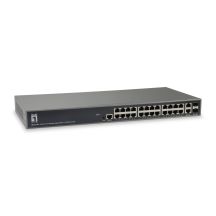 LevelOne GEL-2681 przełącznik sieciowy Zarządzany L3 Gigabit Ethernet (10/100/1000) Czarny
