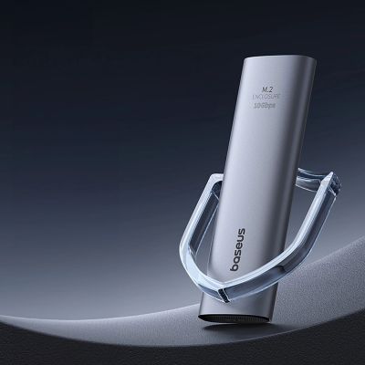 12. Kieszeń na dysk SSD Baseus FlyJoy M.2 NVMe 10 Gb/s - szara