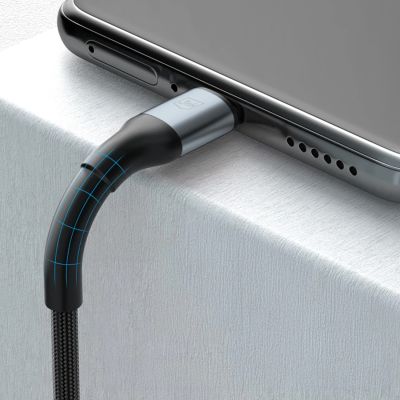 7. Kabel 3mk Hyper 3mk Hyper Cable N-SERIES USB-A / USB-C 1m 9V/2A 18W QC 3.0 / czarny
