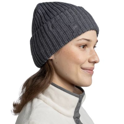 3. Buff Knitted Erviny Beanie 13668193010 Szare One size