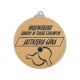 4. Medal srebrny- biegi - medal stalowy z grawerem na laminacie