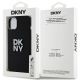 8. Etui DKNY Liquid Silicone Metal Logo na iPhone 15 Plus / 14 Plus - czarne