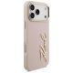 4. Etui Karl Lagerfeld Karl Script Logo na iPhone 17 Pro Max - różowe