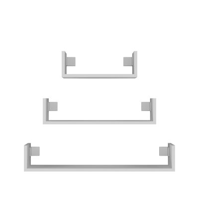 Zestaw 3x półka wisząca MOBI 3P 80x20xH14 biel