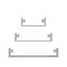 Zestaw 3x półka wisząca MOBI 3P 80x20xH14 biel