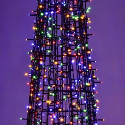 4. CHOINKA STOŻEK DEKORACYJNY 500LED BLACK 120CM LUCA