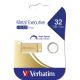 5. Verbatim Metal Executive pamięć USB 32 GB USB Typu-A 3.2 Gen 1 (3.1 Gen 1) Złoto