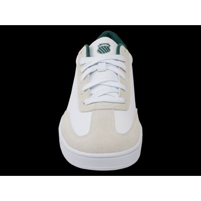 3. Sneakersy K-swiss COURT BALBOA WHITE/CLOUD DANCER/POSY GREEN-M (04735-168-M)