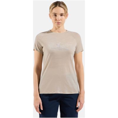 Koszulka z krótkim rękawem damska ODLO Ascent PW 130 Run. Bike. Hike. T-Shirt Crew Neck s/s szara