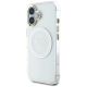 2. Etui Guess IML Metal Colored Circle Classic Logo MagSafe na iPhone 16 - białe