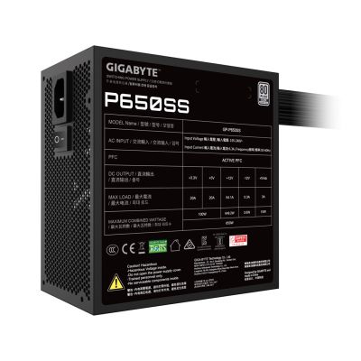 14. GIGABYTE P650SS moduł zasilaczy 650 W 20+4 pin ATX ATX Czarny