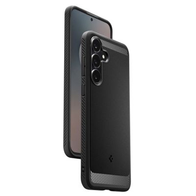 9. Etui Spigen Rugged Armor na Samsung Galaxy S25  FE - czarny mat