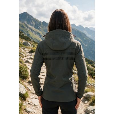 5. Kurtka softshell damska Geographical Norway Reine Grey/Black Lady 007  (WU6099F/GN Grey/Black)