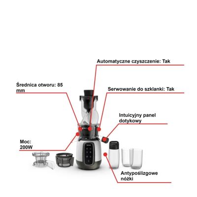 6. Wyciskarka wolnoobrotowa TEFAL ZC605D38