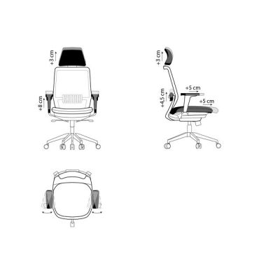 2. Ergonomiczny fotel biurowy SPECTRUM czarny