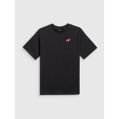 5. T-shirt loose gładki dziewczęcy 4F 4FJRSS26TTSHF3984-20S