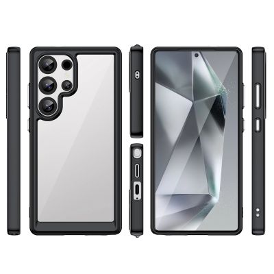 2. Etui silikonowe Outer Space Case z żelową ramką do Samsung Galaxy S25 Ultra - czarne